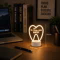 Personalized LED Tooth Shape Night Lamp for Dentist